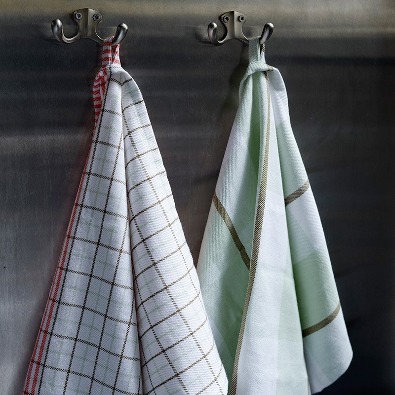 NormannCopenhagenViskestykkeRenMaxiCheckPaleGreenElmGreen-31