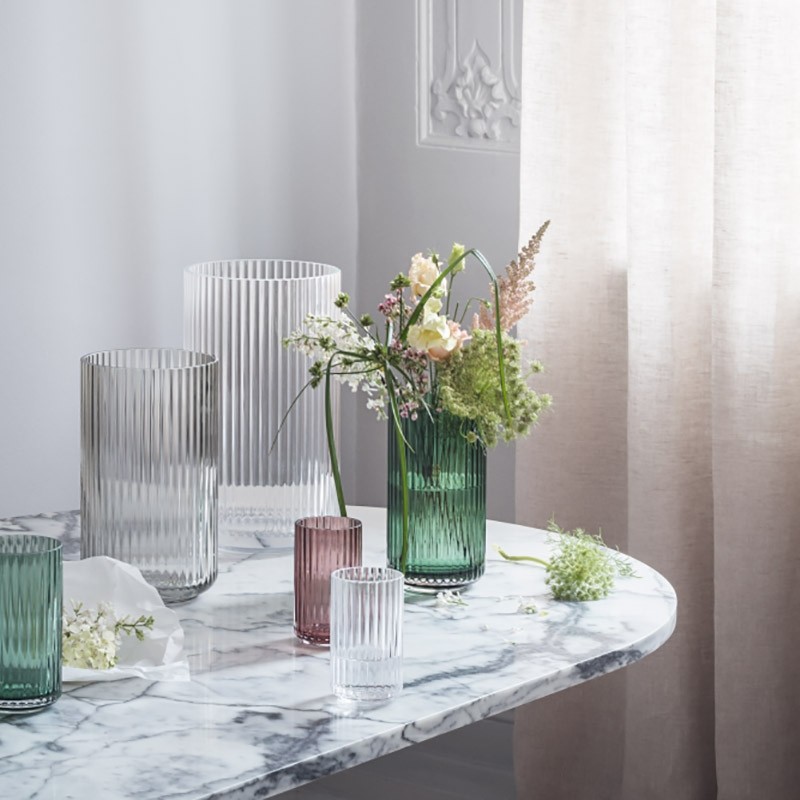 LyngbyPorcelnGlasVaseKlar25cm-31