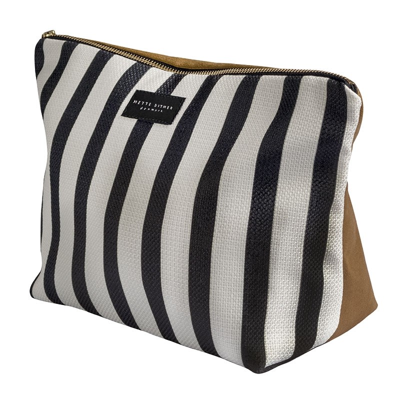 MetteDitmerVENUSToilettaskeStribeTobacco-31