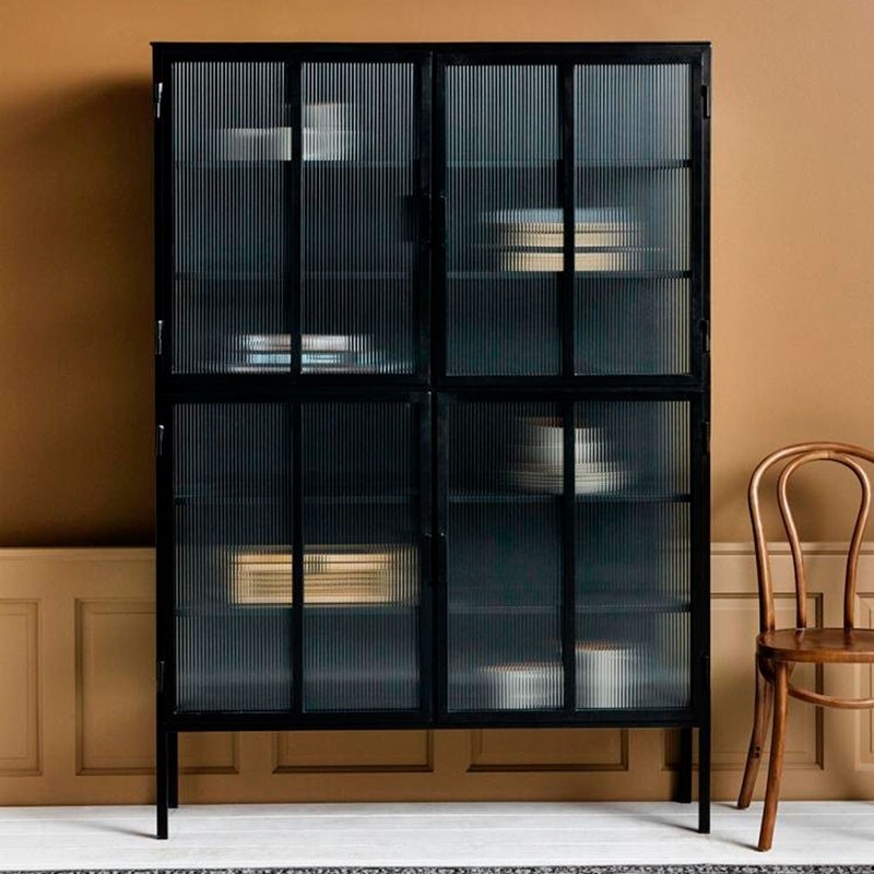 NordalGroovyJernVitrineskab185x130cmSort-31